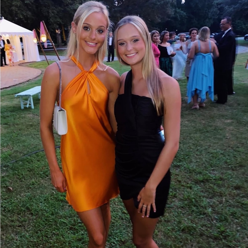 Amanda Uprichard Orange Silk Dresses